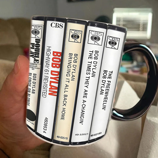 Bob Dylan Cassette Retro Collection Accent Mug