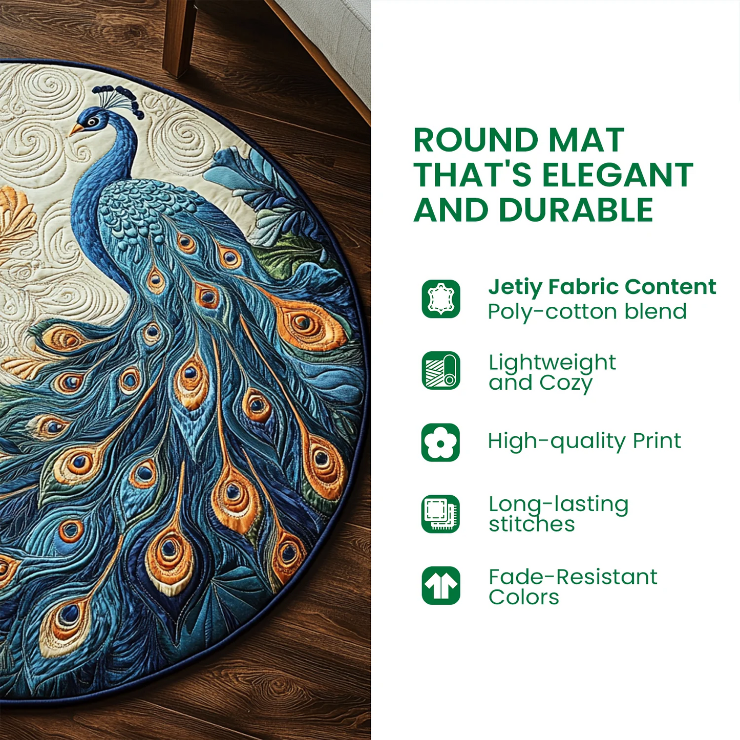Hellfire Flight Quilted Round Mat