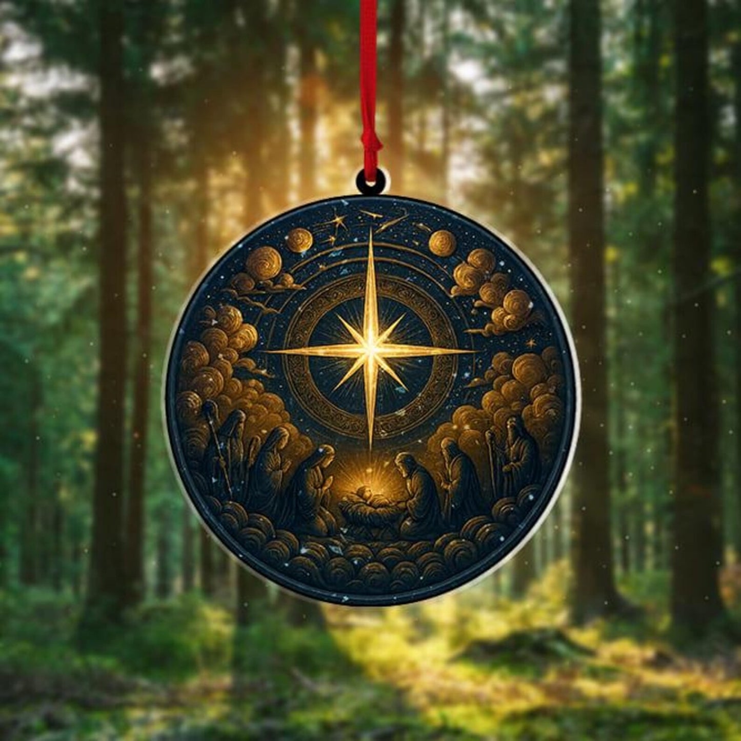 Nativity Scene Christmas Ornament