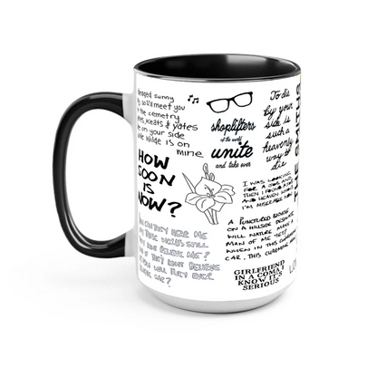The Smiths Doodle Lyrics Accent Mug