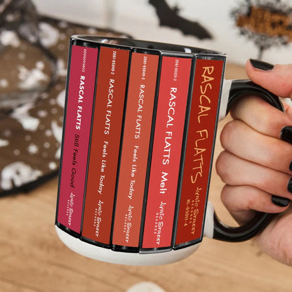 Rascal Flatts Albums Cassette Collection Retro Accent Mug