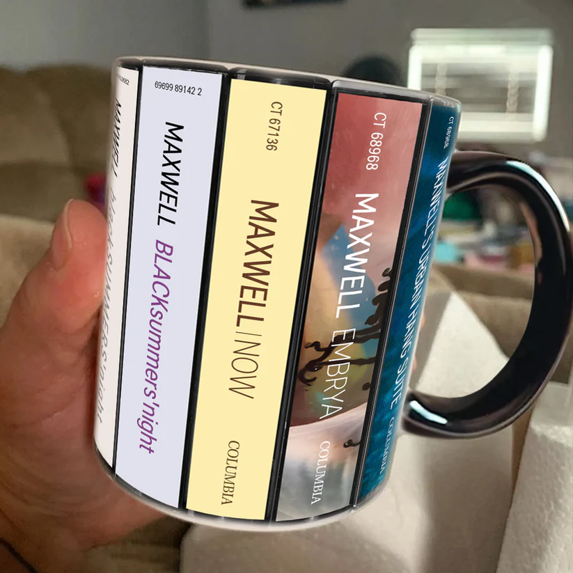 Maxwell Albums Cassette Collection Retro Accent Mug