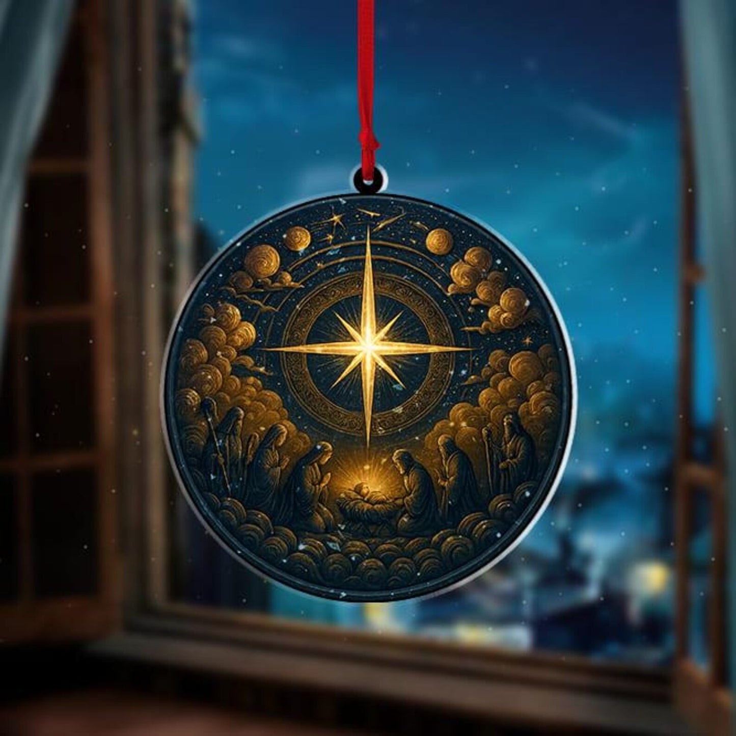 Nativity Scene Christmas Ornament