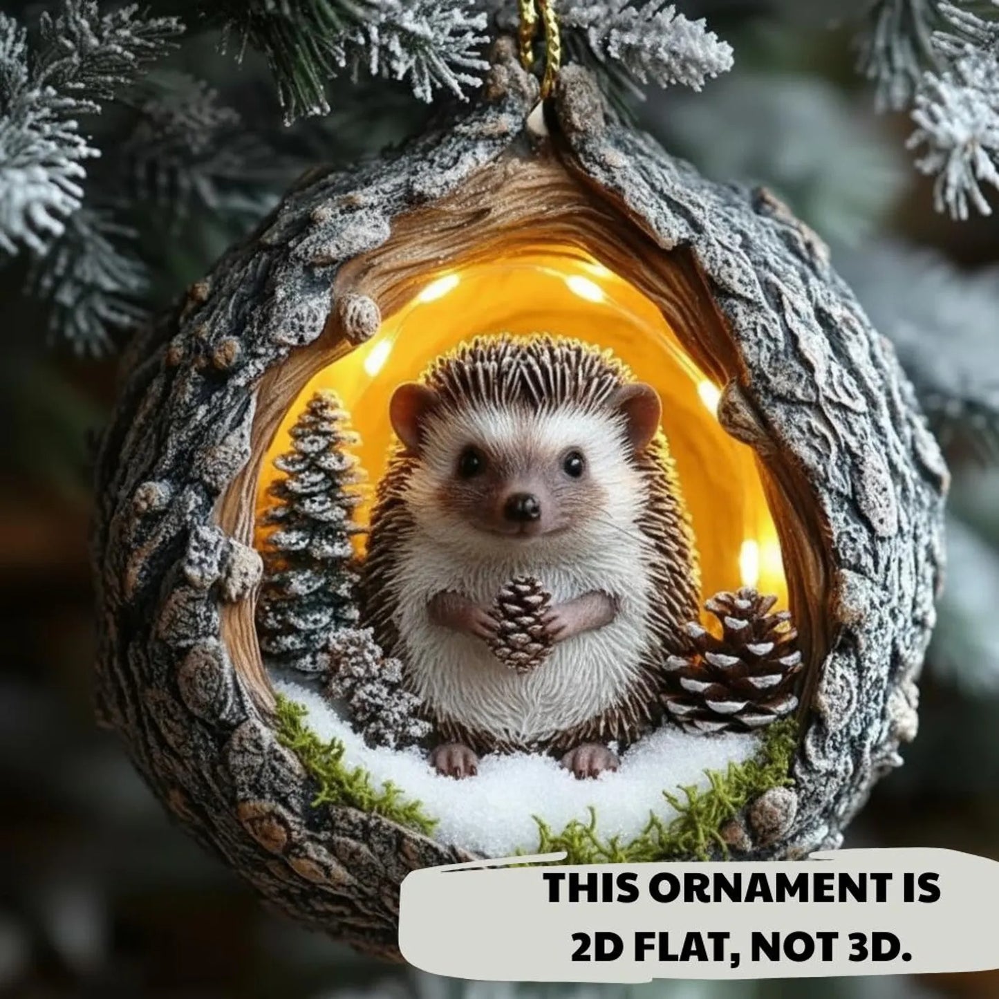Hedgehog Ornament - Christmas Gift