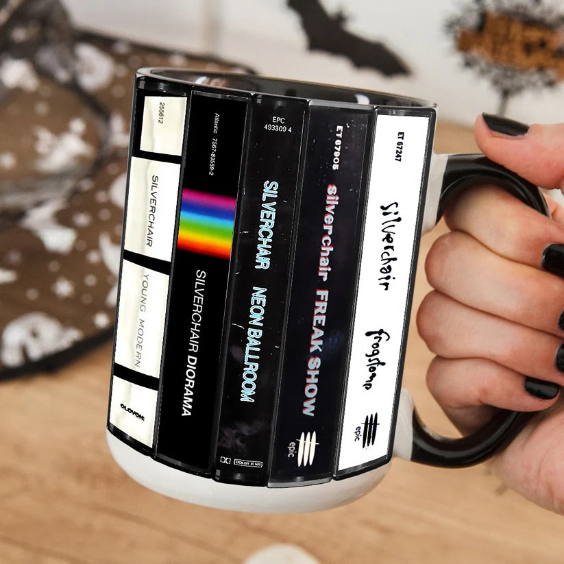Silverchair Albums Cassette Collection Retro Accent Mug