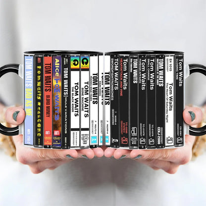 Tom Waits Albums Cassette Collection Retro Accent