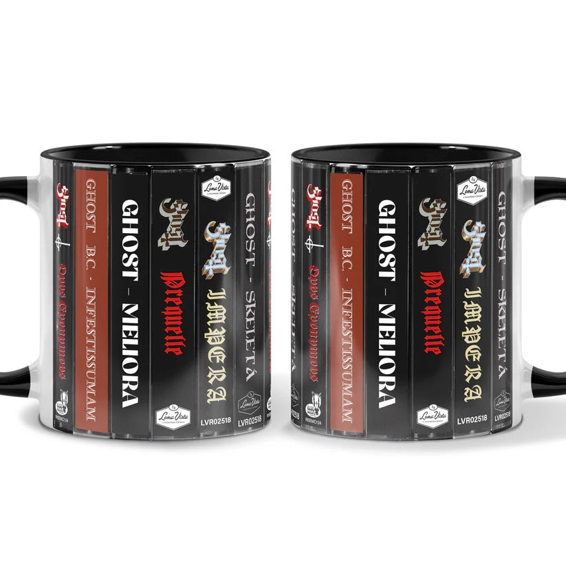 Ghost Albums Cassette Collection Retro Accent Mug