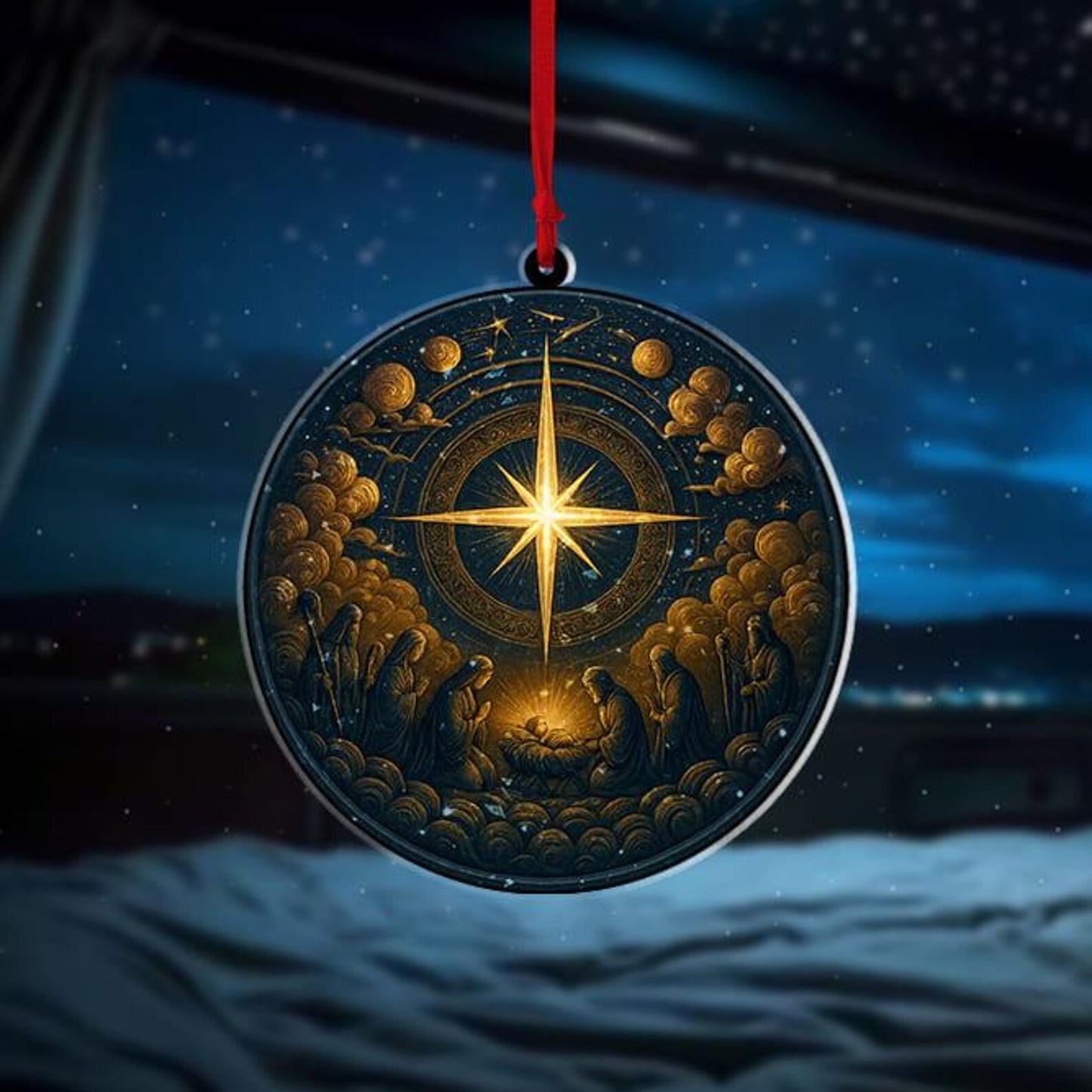 Nativity Scene Christmas Ornament