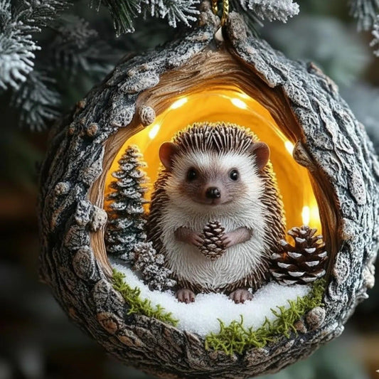 Hedgehog Ornament - Christmas Gift
