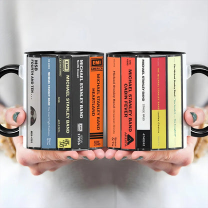 Michael Stanley Band Albums Cassette Collection Retro Accent Mug