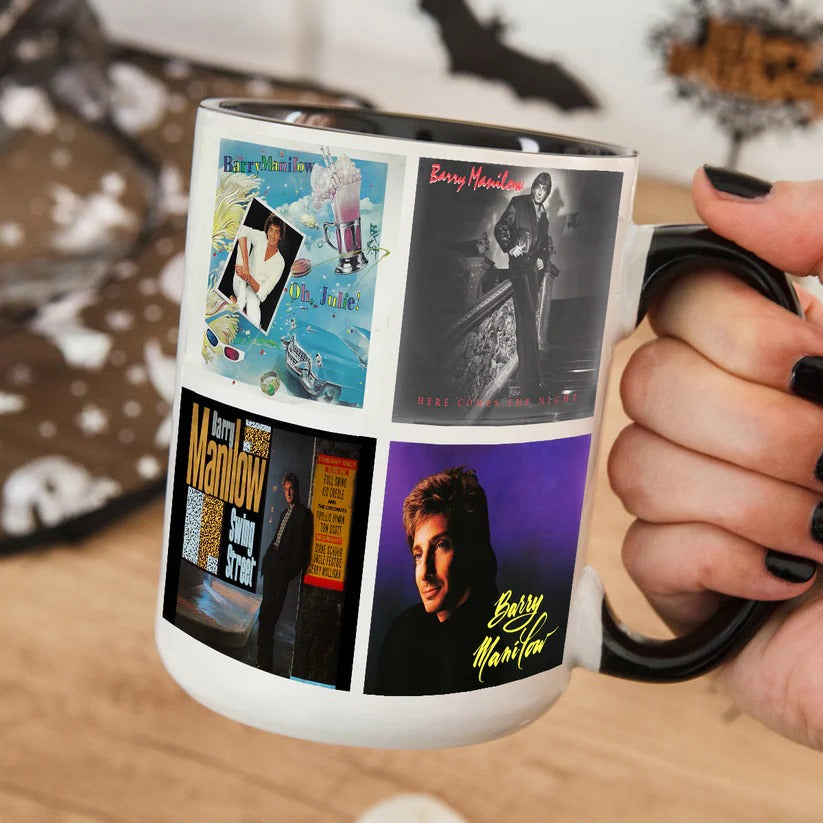 Barry Manilow Albums Cover 80s Collection Retro Mug