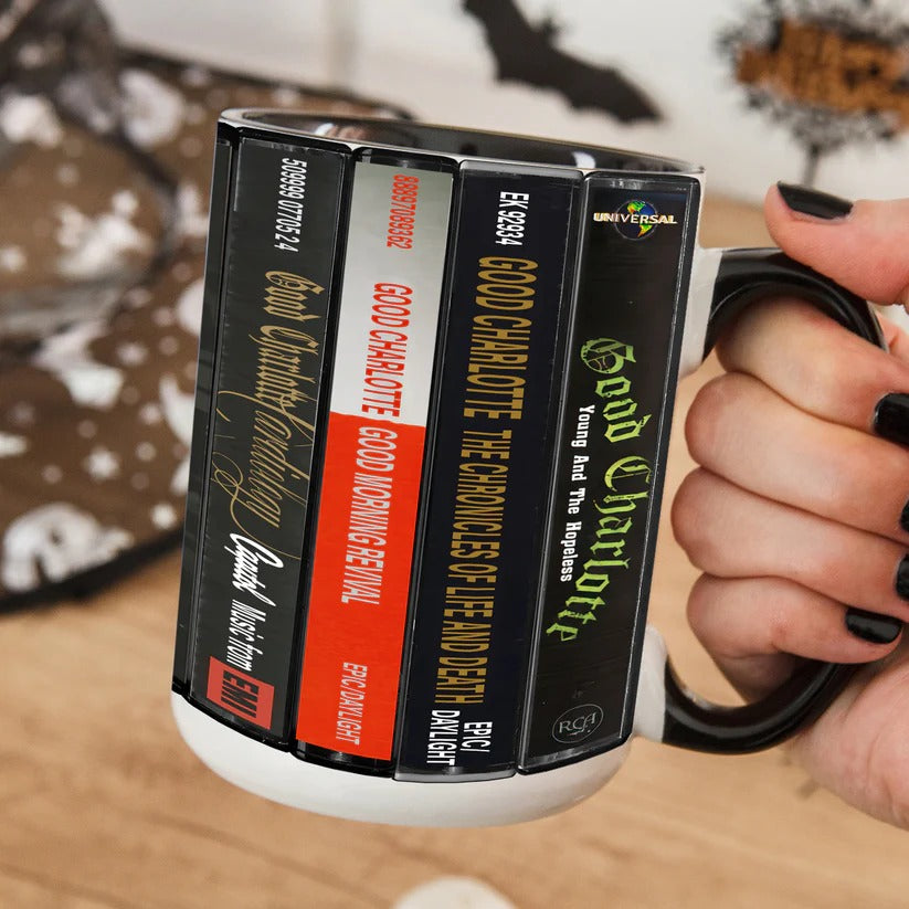 Good Charlotte Albums Cassette Collection Retro Accent Mug