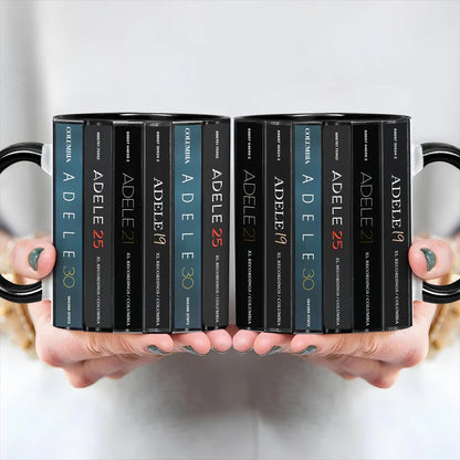Adele Albums Cassette Collection Retro Accent Mug