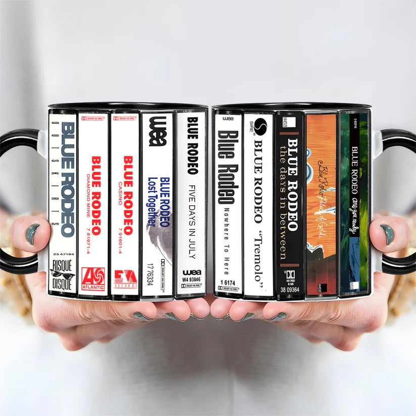 Blue Rodeo Albums Cassette Collection Retro Accent Mug