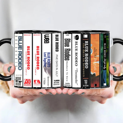 Blue Rodeo Albums Cassette Collection Retro Accent Mug
