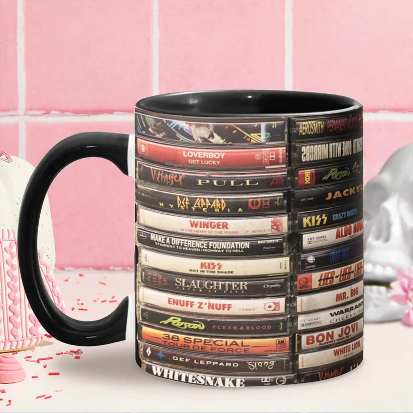 Heavy Metal Kings Classic Tapes Rock Accent Mugs