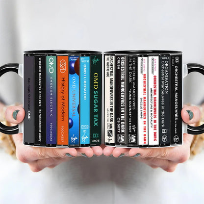 Orchestral Manoeuvres In The Dark Albums Cassette Collection Retro Accent Mug