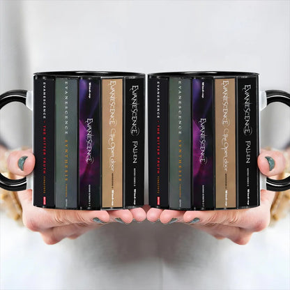 Evanescence Albums Cassette Collection Retro Accent Mug