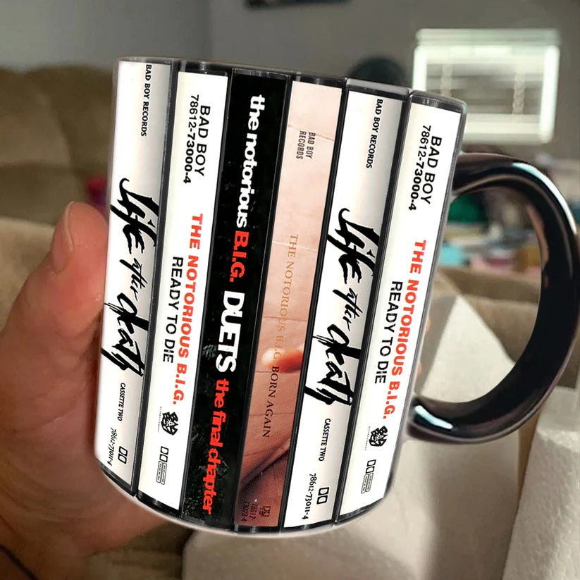 The Notorious B.I.G. Albums Cassette Retro Accent Mug
