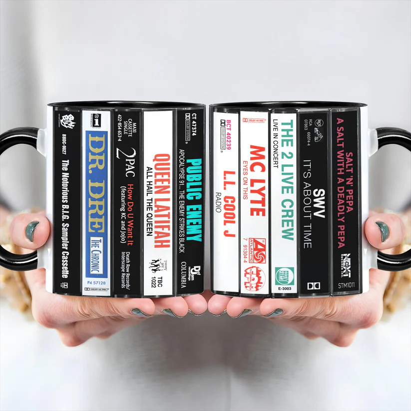 Hip Hop Tapes Cassette Collection Retro Accent Mug