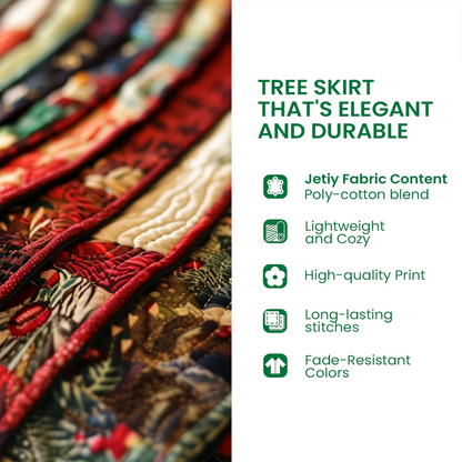 Winter Trail Quilted Tree Skirt