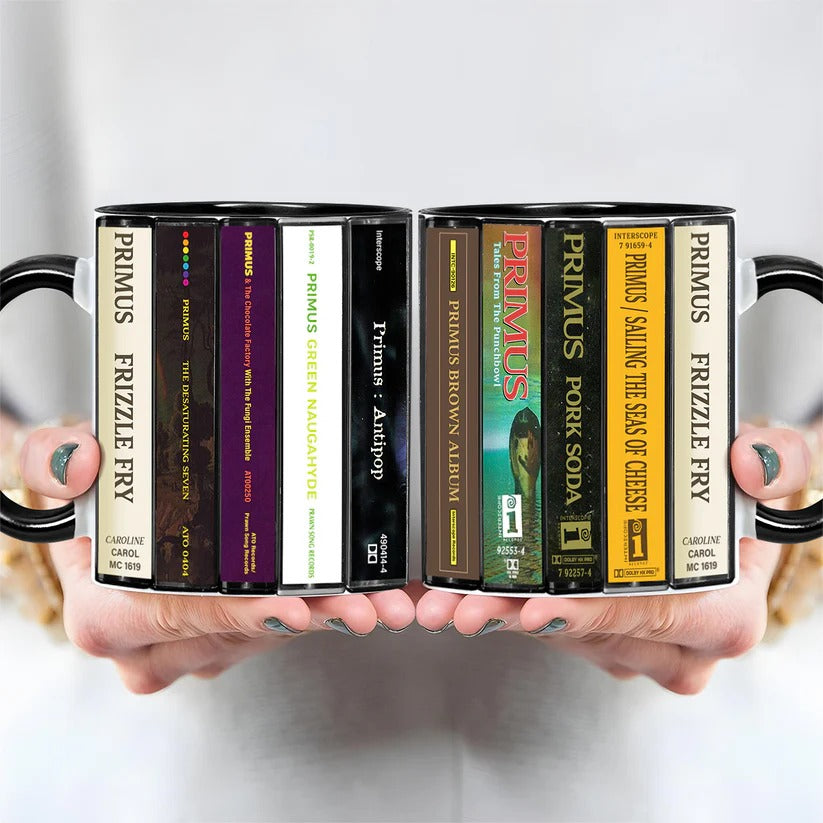 Primus Albums Cassette Collection Retro Accent Mug