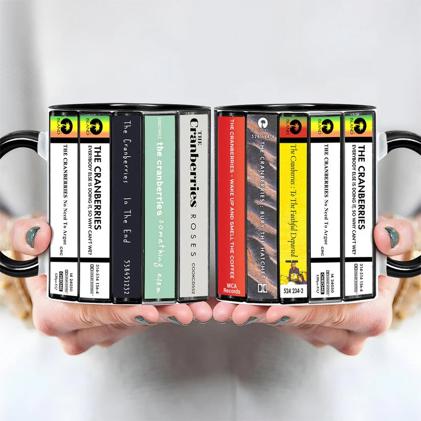The Cranberries Albums Cassette Collection Retro Accent Mug