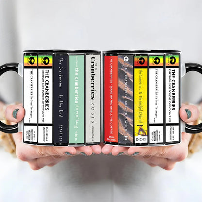 The Cranberries Albums Cassette Collection Retro Accent Mug
