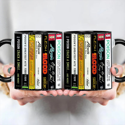 Poison Albums Cassette Retro Collection Accent Mug