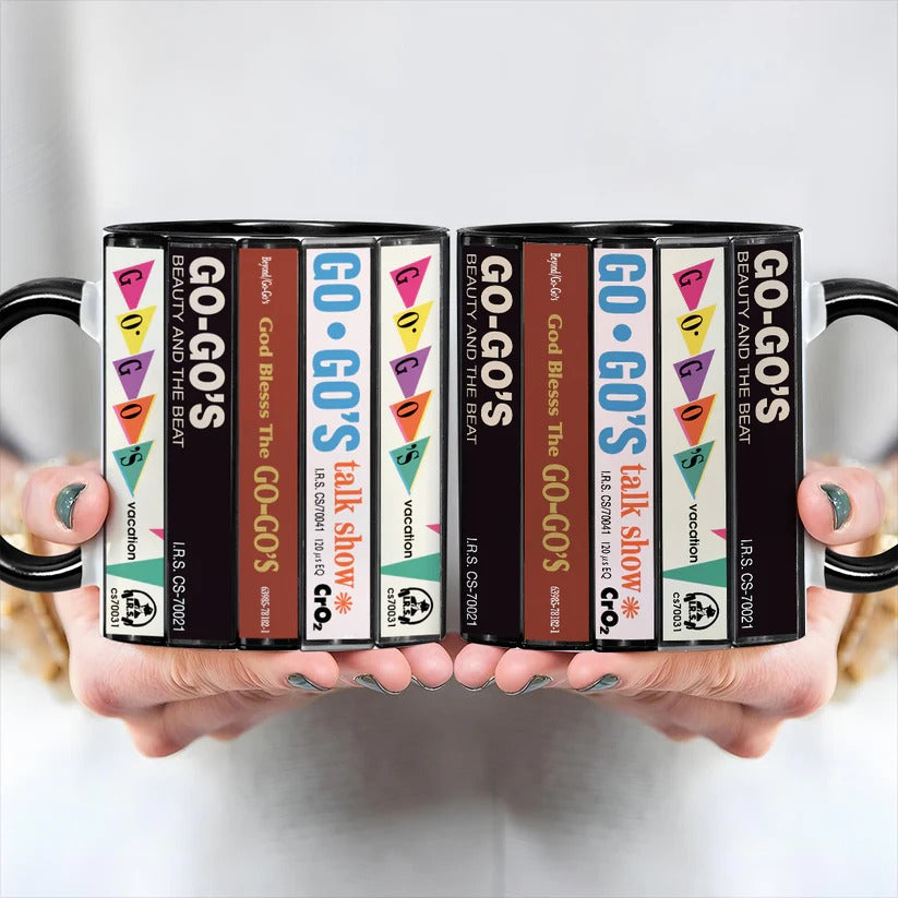 Go-Go's Albums Cassette Collection Retro Accent Mug