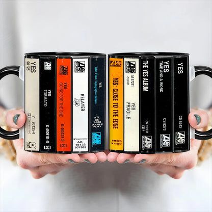 YES Albums Retro Cassette Collection Accent Mug