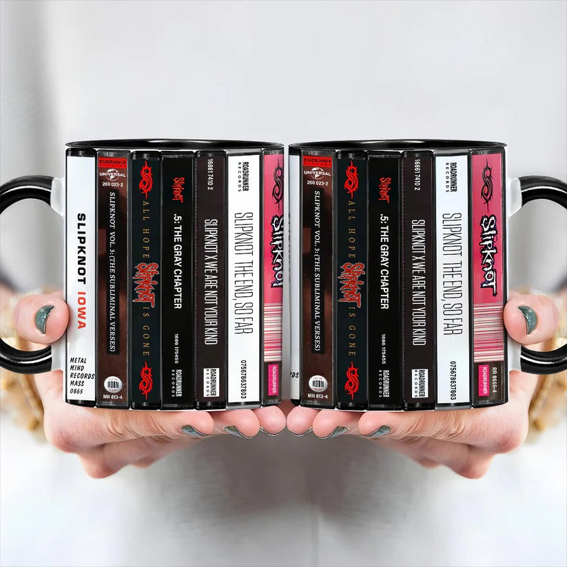 Slipknot Albums Cassette Collection Retro Accent Mugs