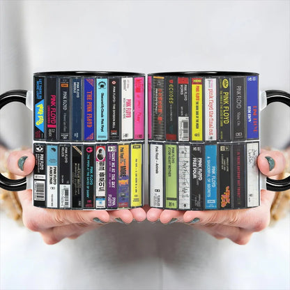 Pink Floyd Albums Cassette Retro Collection Accent Mug - Extended Vers