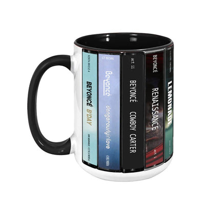 Beyoncé Albums Cassette Collection Accent Mug