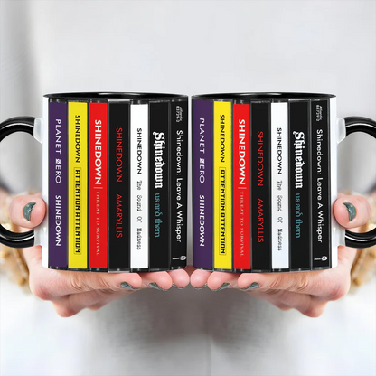 Shinedown Albums Cassette Collection Retro Accent Mug
