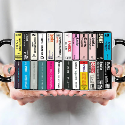 Sparks Albums Cassette Collection Retro Accent Mug