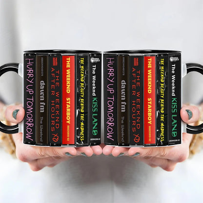 The Weeknd Albums Cassette Collection Retro Accent Mug