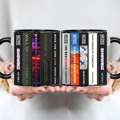 Muse Albums Cassette Collection Retro Accent Mug