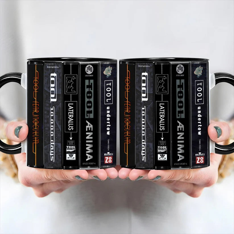 Tool Albums Cassette Collection Retro Accent Mug