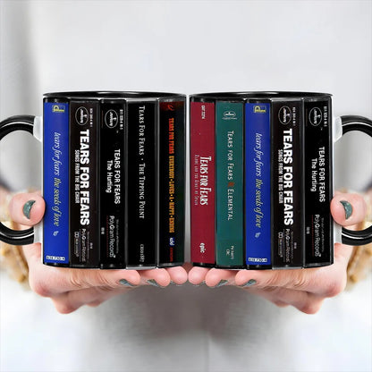 Tears for Fears Albums Cassette Collection Retro Accent Mug