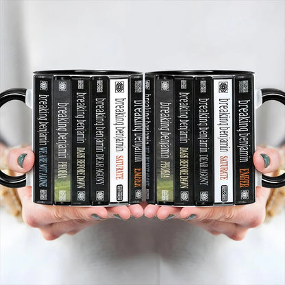 Breaking Benjamin Albums Cassette Collection Retro Accent Mug