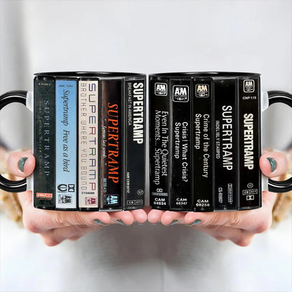 Supertramp Albums Cassette Retro Collection Accent Mug