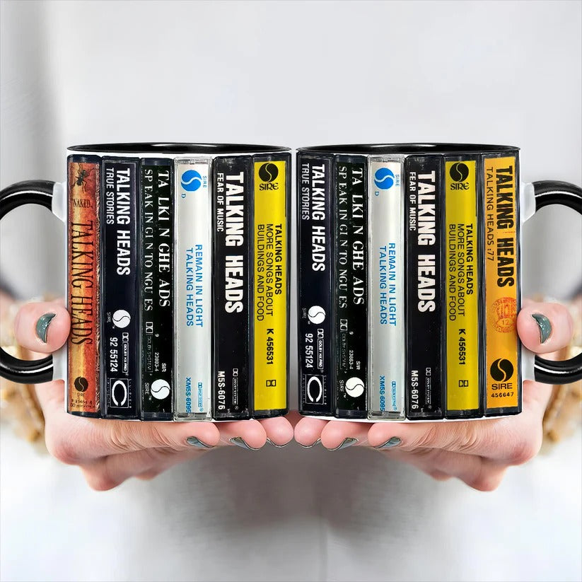Talking Heads Albums Cassette Retro Collection Accent Mug