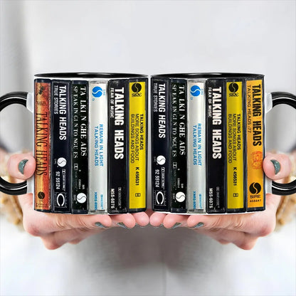 Talking Heads Albums Cassette Retro Collection Accent Mug