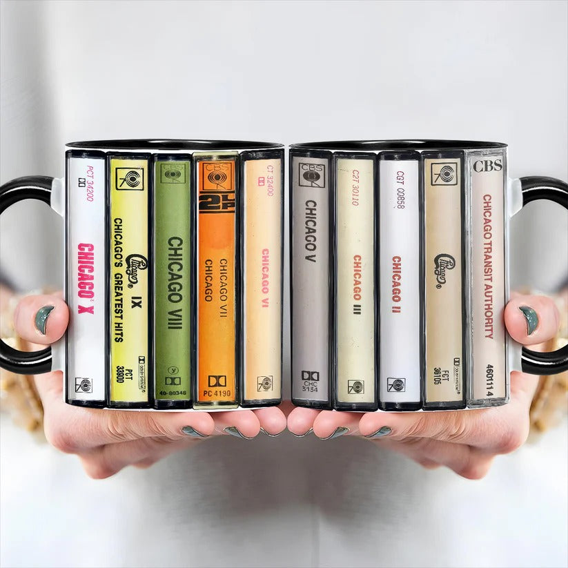 Chicago Albums Cassette Retro Collection Accent Mug