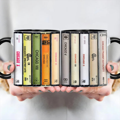 Chicago Albums Cassette Retro Collection Accent Mug