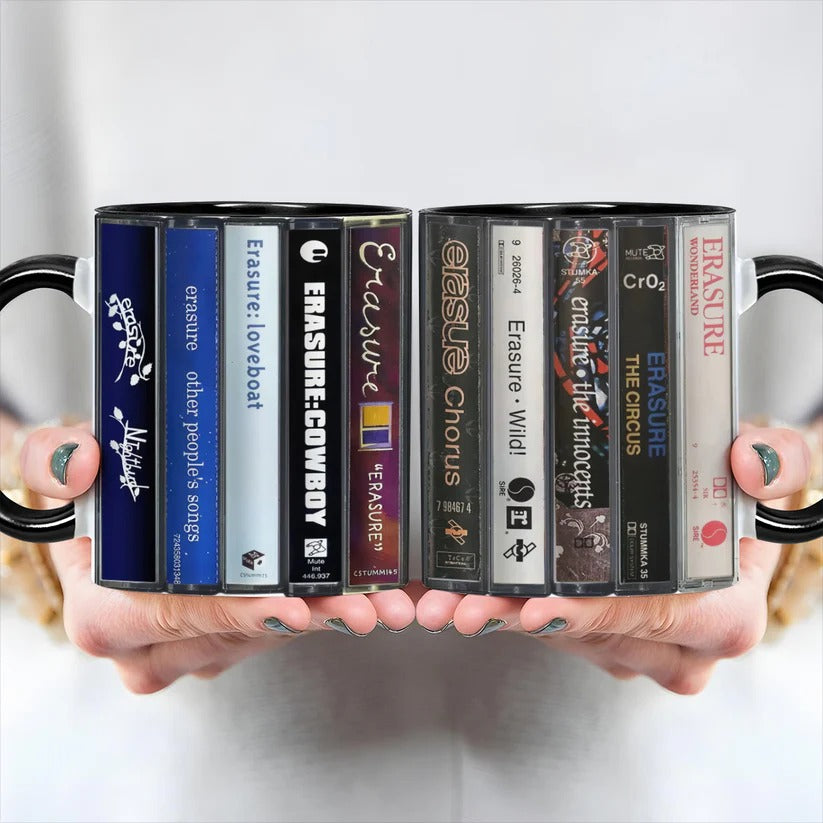 Erasure Albums Cassette Collection Retro Accent Mug