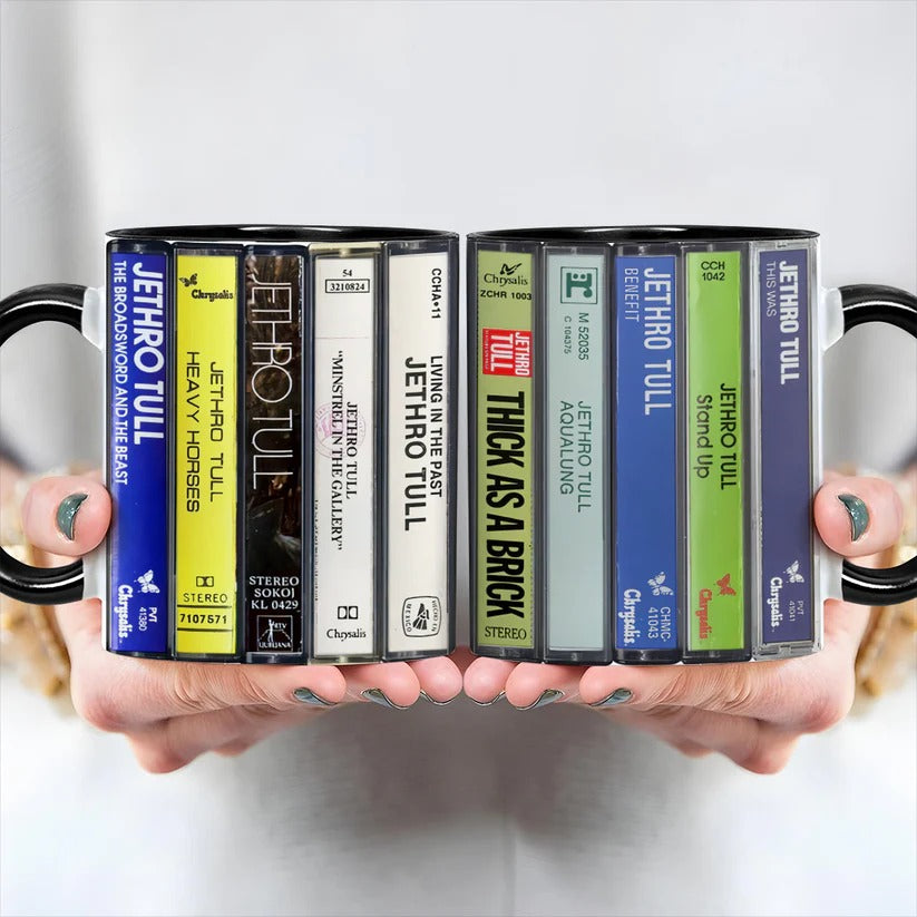 Jethro Tull Albums Cassette Retro Collection Accent Mug