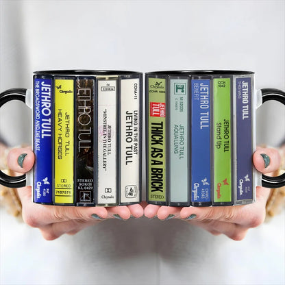 Jethro Tull Albums Cassette Retro Collection Accent Mug