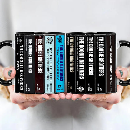 The Doobie Brothers Albums Cassette Retro Collection Accent Mug
